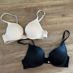Two Victoria secret Pink 32A wear everywhere push up bra.